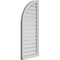 Ekena Millwork Quarter Round Top Left Surface Mount PVC Gable Vent w/ 2"W x 2"P Brickmould Sill Frame, 18"W x 42"H GVPQL18X4203SF - alternate 2